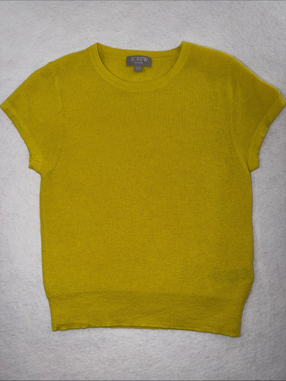 J. Crew Girls Short Sleeve Sweater Top - Mustard Yellow